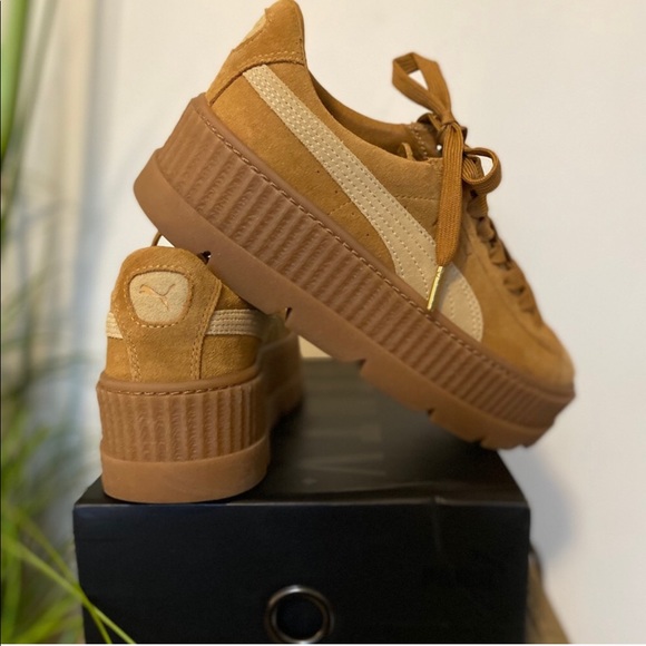 Puma Shoes - Puma x Fenty Golden Brown Puma Creeper